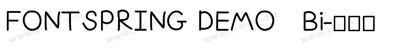 FONTSPRING DEMO   Bi字体转换